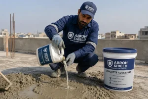 contruction-chemical-use as-concrete-admixture-on-the-roof